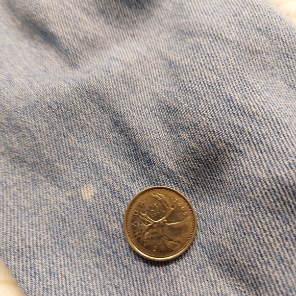 Vtg Denim Button Front Midi Dress - Picture 7 of 7